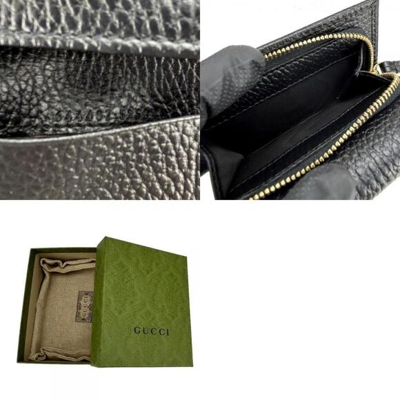 GUCCI Black Leather GG Marmont Wallet - Picture 10 of 11